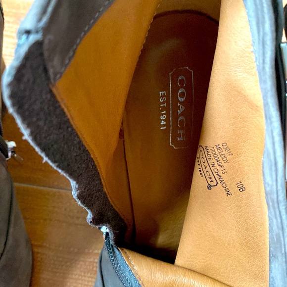 🌸Suede Coach ‘Melody’ Wedge Booties. Sz 10 🌸 - Picture 9 of 13